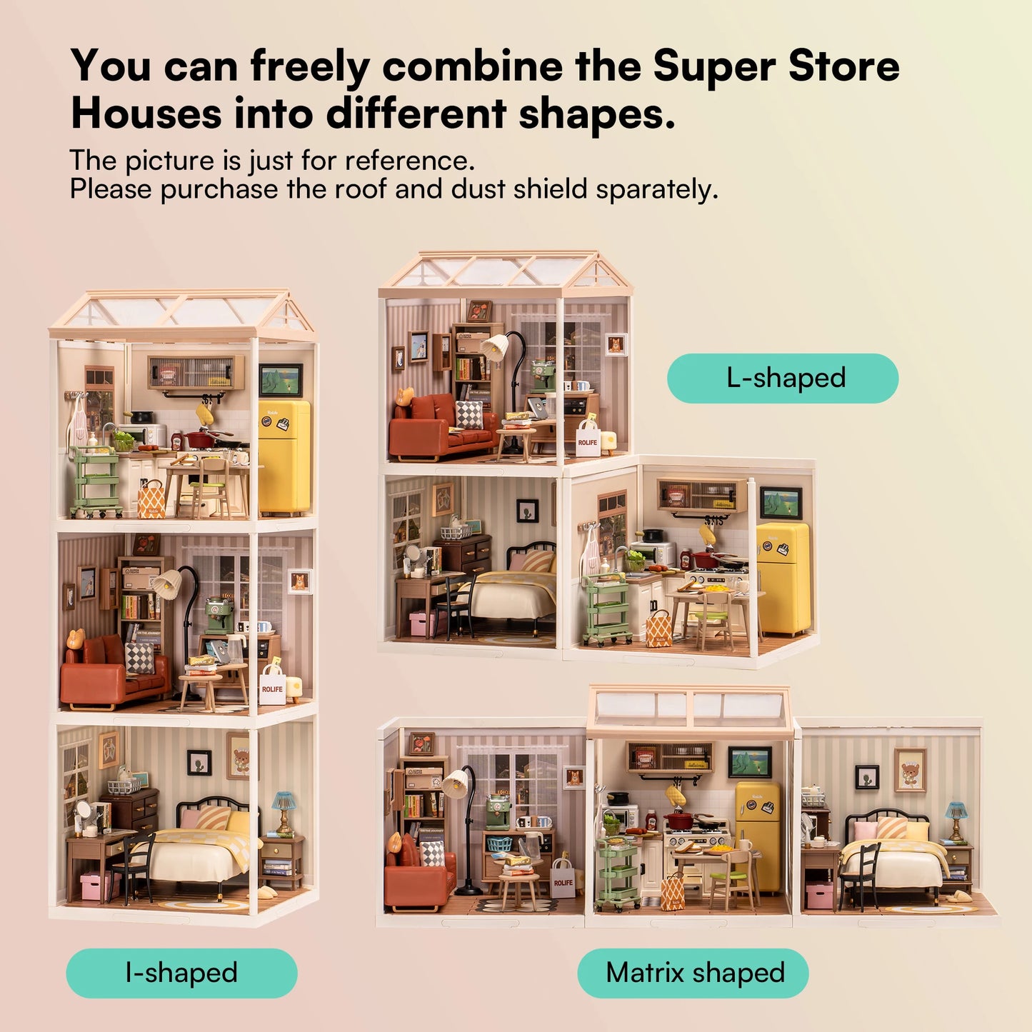 Robotime Rolife 3D Puzzle Miniature House Kit for DIY Build