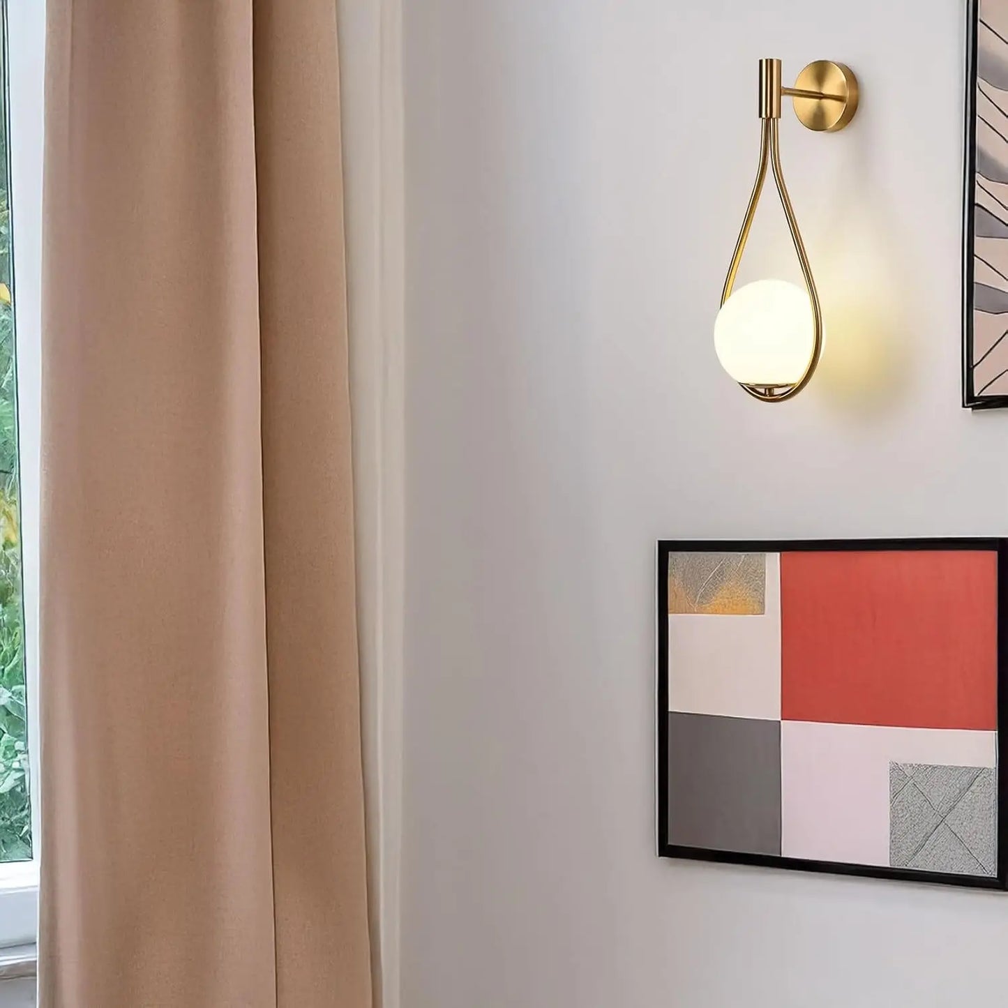 Riserva LED Indoor Wall Light Globe Lamp With Glass Shade