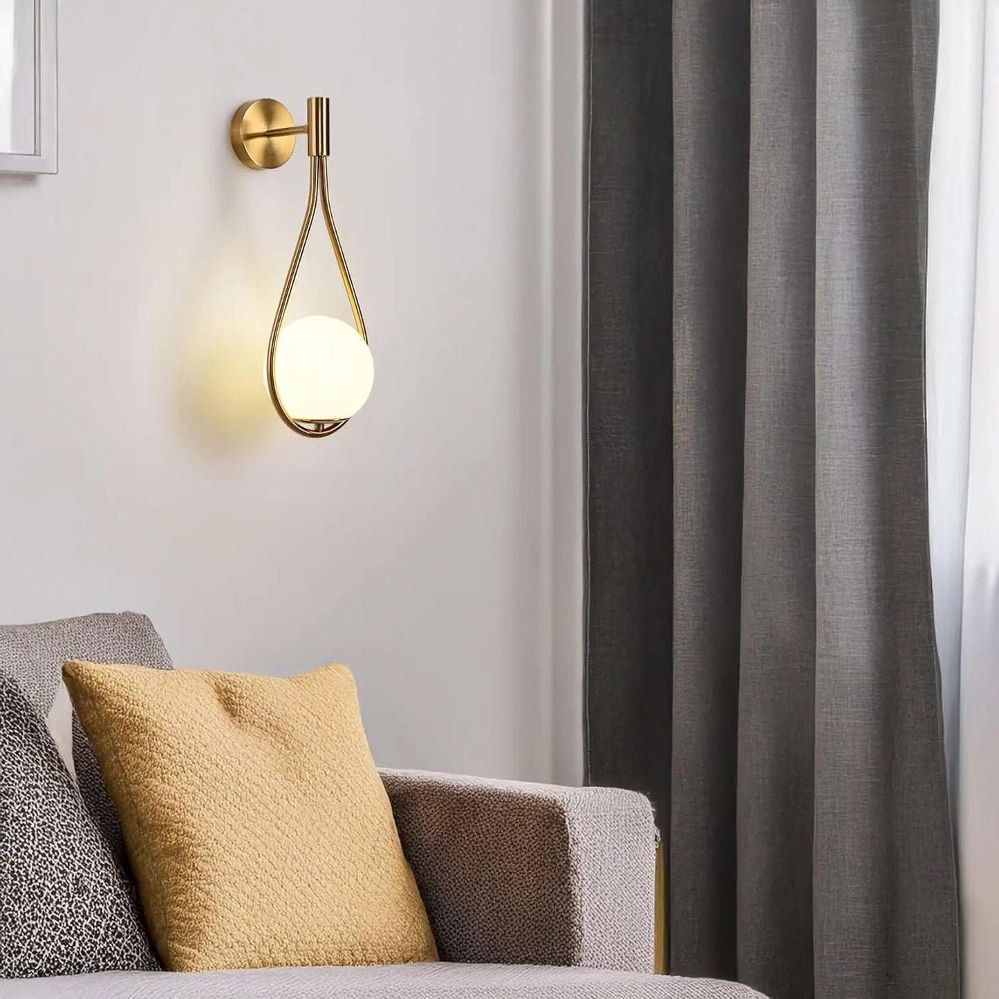 Riserva LED Indoor Wall Light Globe Lamp With Glass Shade