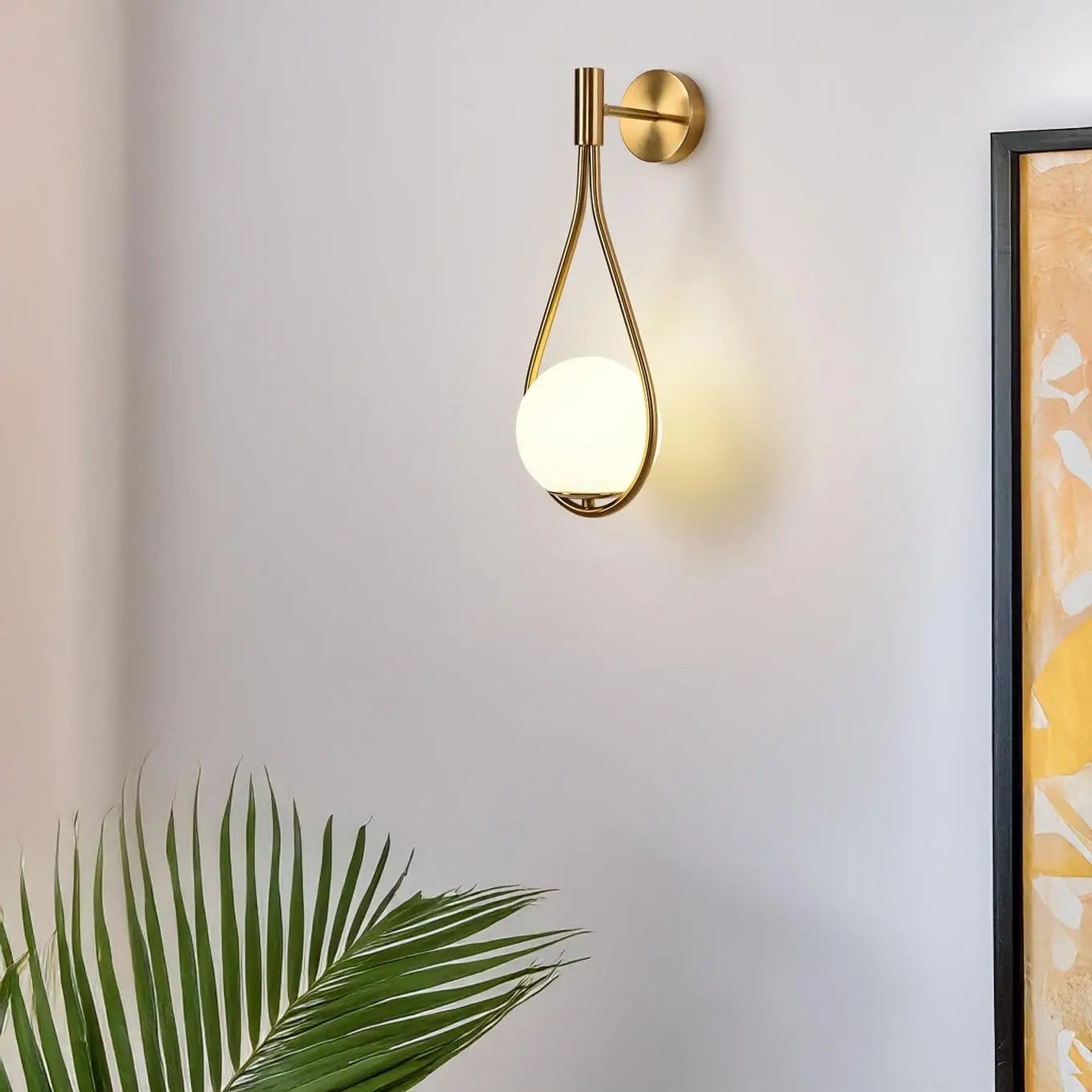 Riserva LED Indoor Wall Light Globe Lamp With Glass Shade