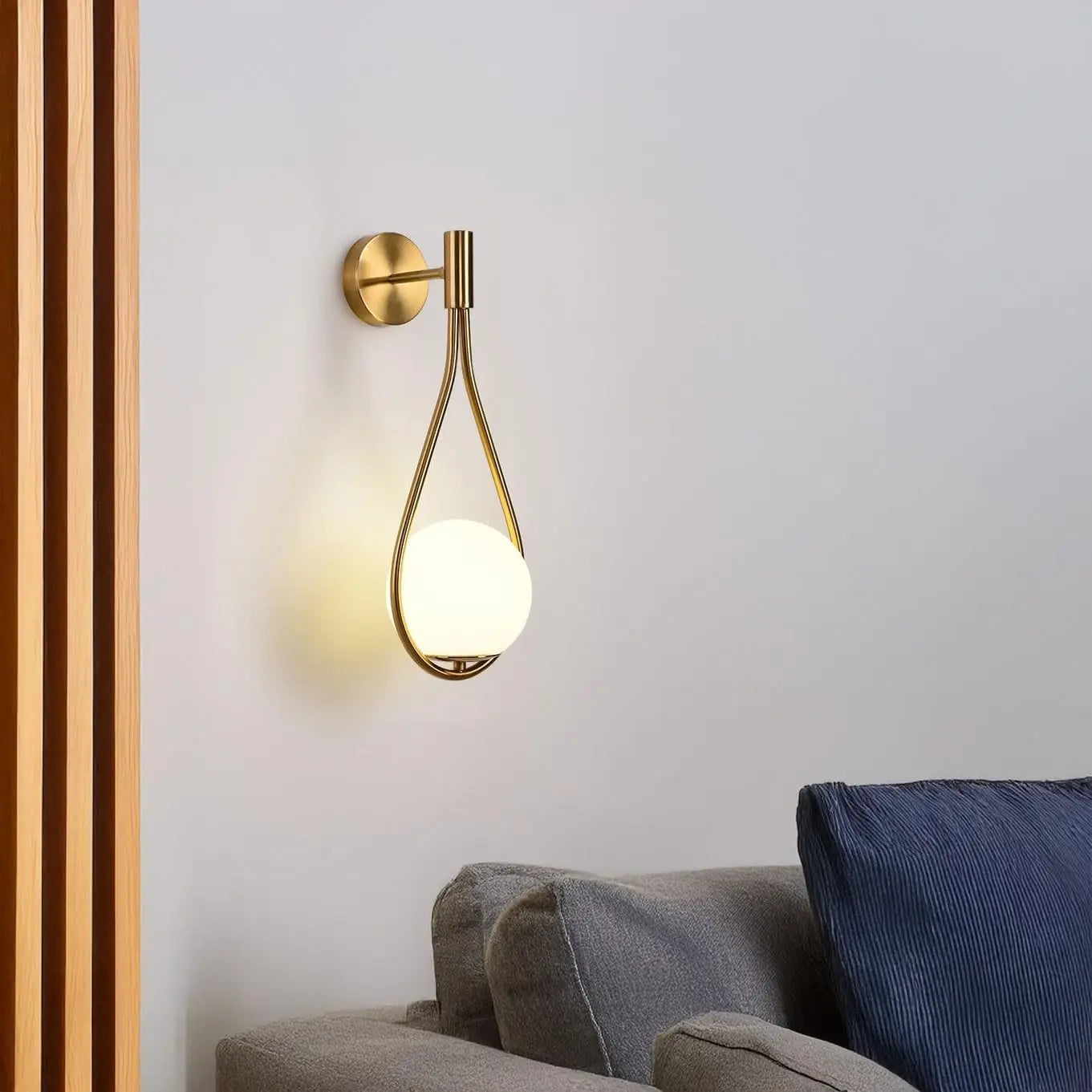 Riserva LED Indoor Wall Light Globe Lamp With Glass Shade