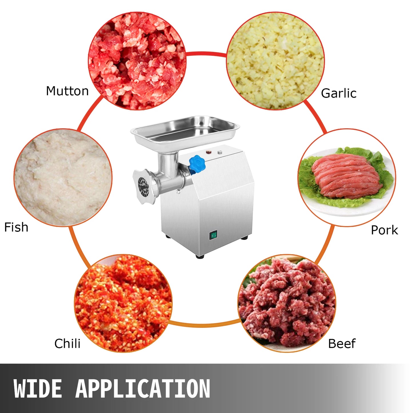 SucceBuy Electric Meat Mincer Grinder For Commercial Kitchens