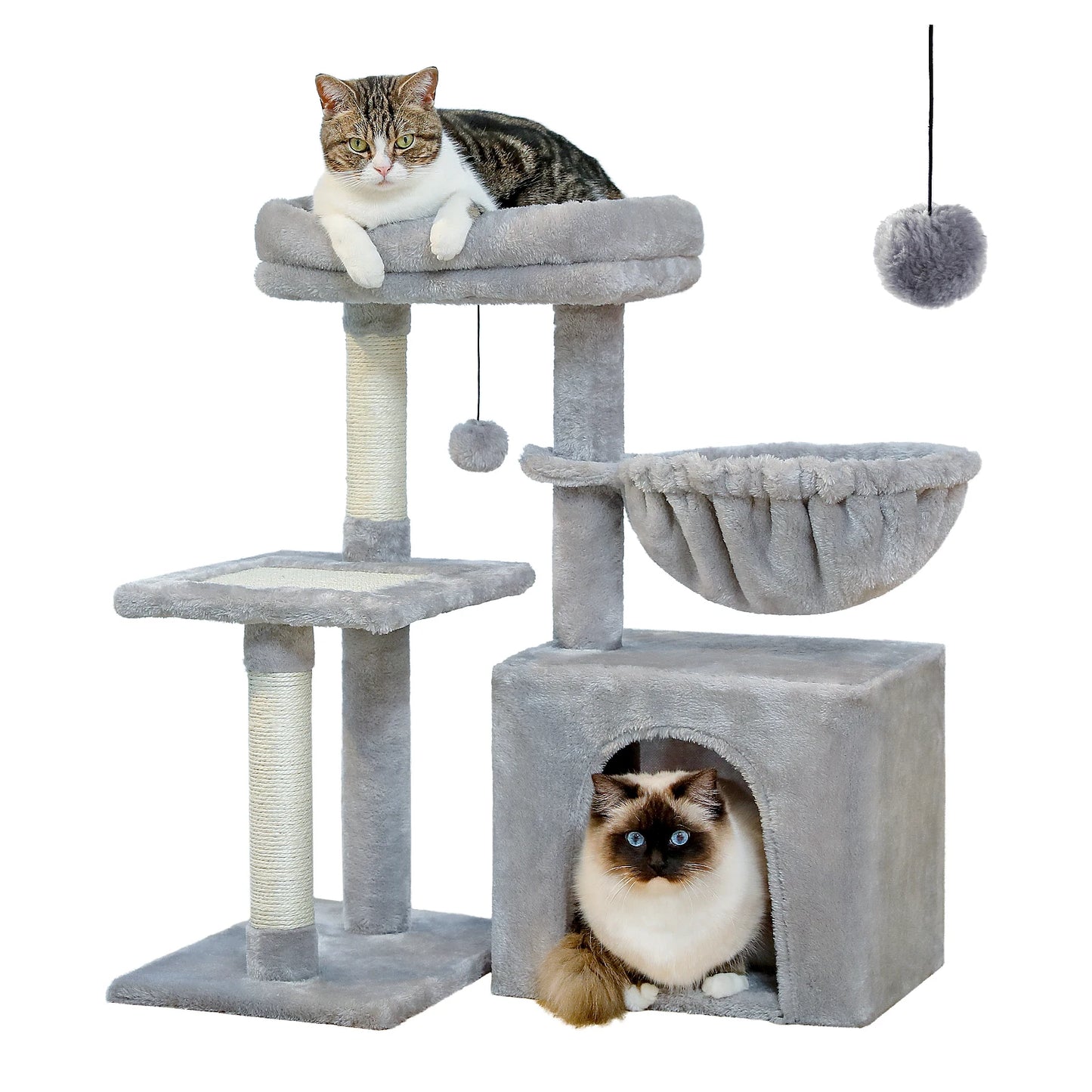 PAWZ Road Cat Tree Tower Indoor Cats Dual-Style Activity Scratcher