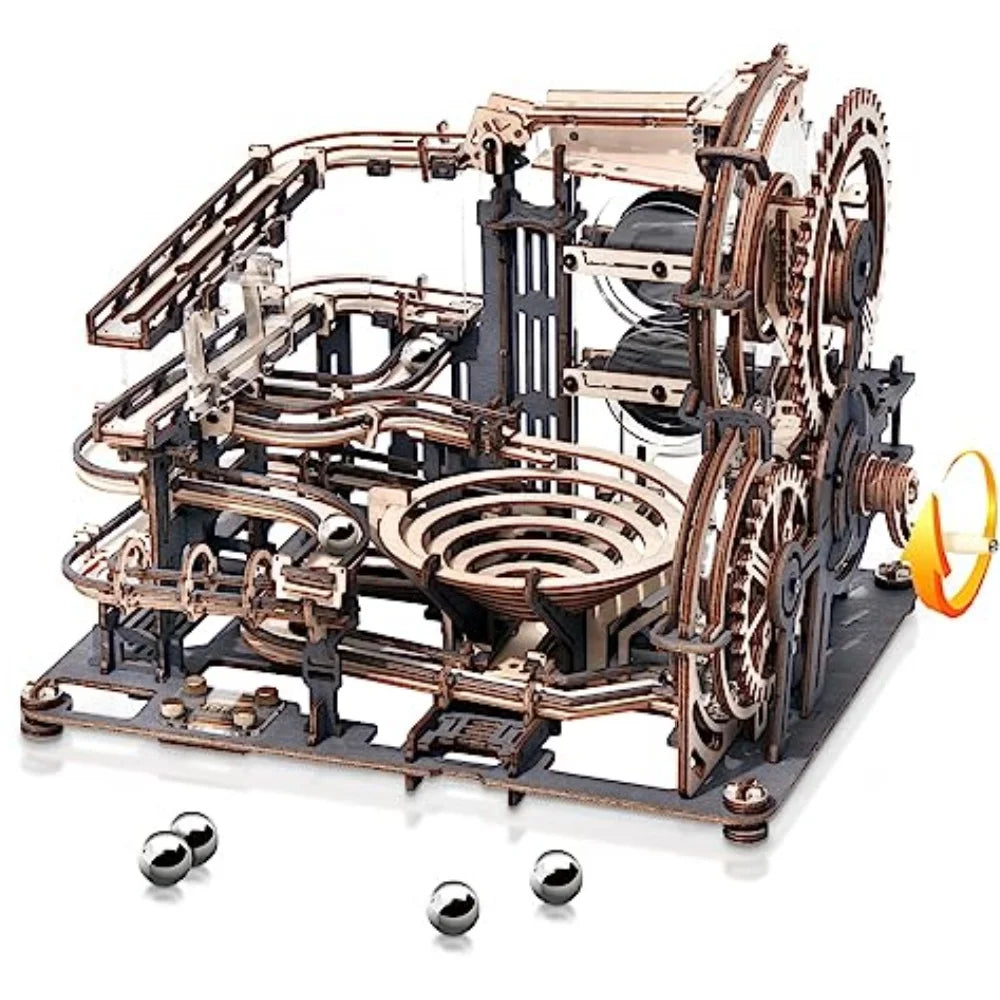 Robotime Rokr Marble Spaceport 3D Puzzle Kit Wooden Model