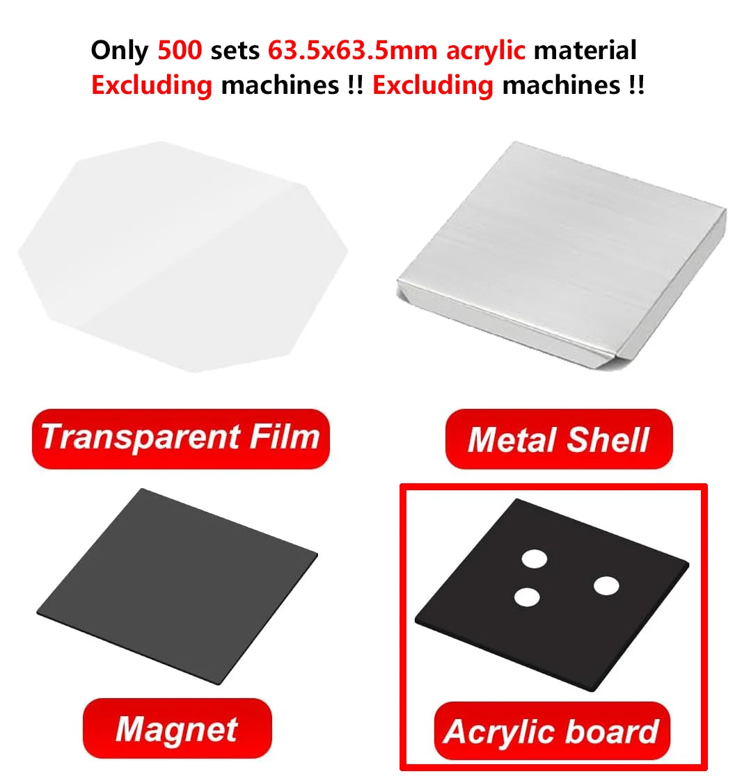 Fridge Magnet Button Making Machine With Cutter And Materials Set