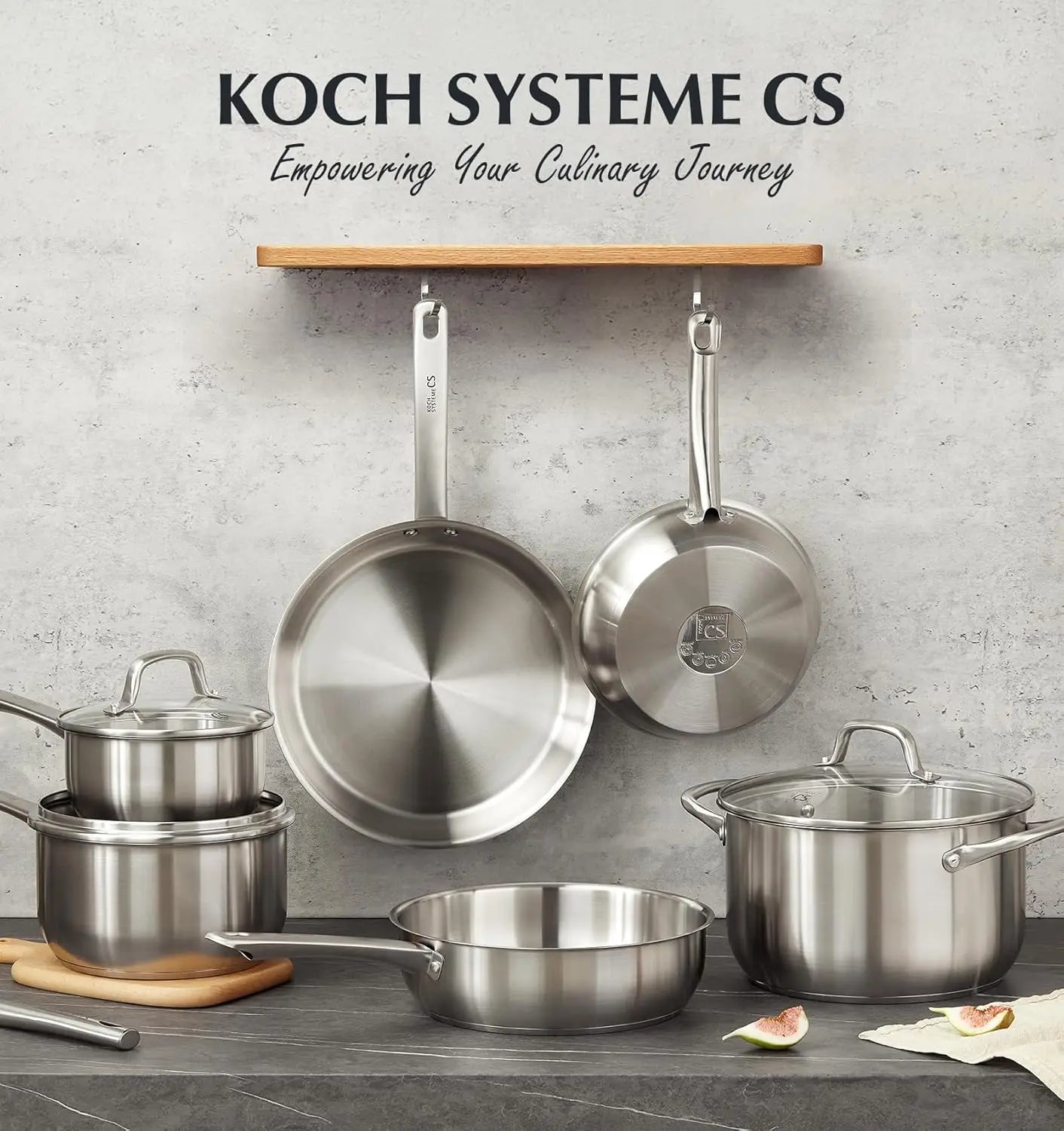 KOCH SYSTEME CS Stainless Steel Cookware Set Induction Ready