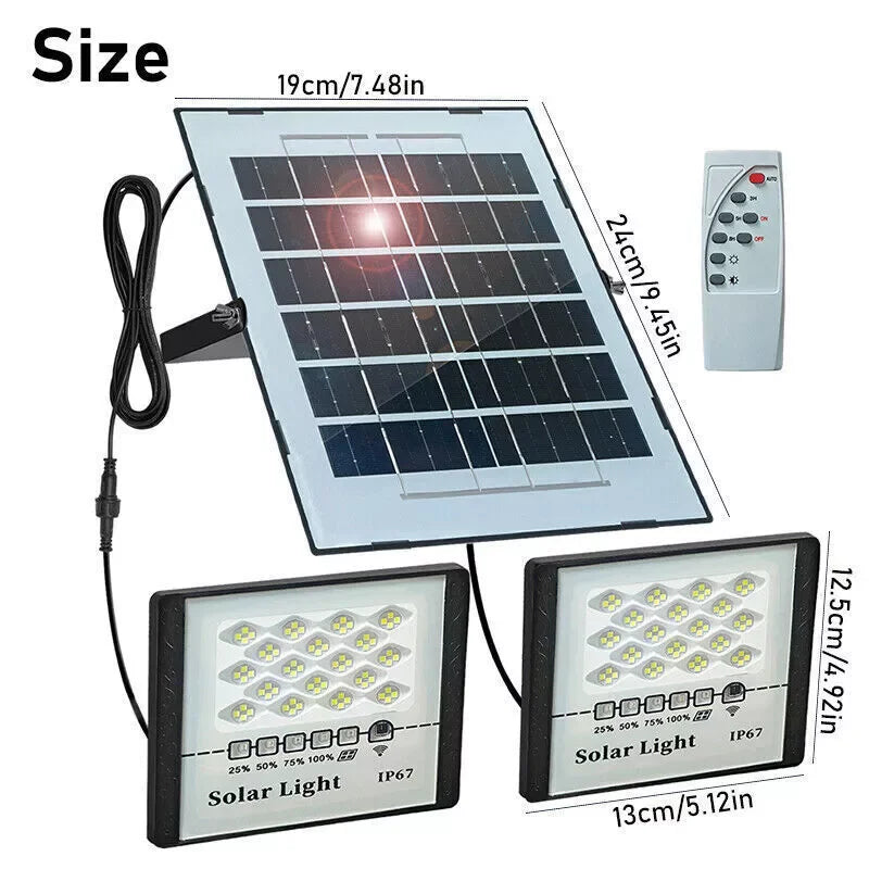 Solar LED Street Light 300W Flood Lamp Dusk To Dawn
