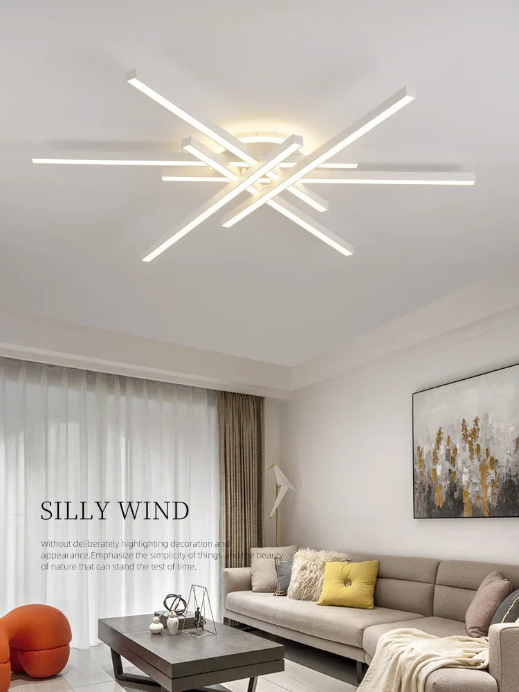 FLDY LED Ceiling Lamp Nordic Modern Chandelier For Living Room