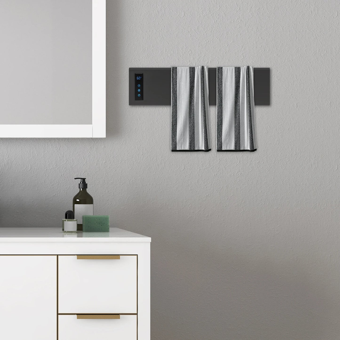 CE Certified Wall Mounted Electric Towel Warmer Aluminum Alloy