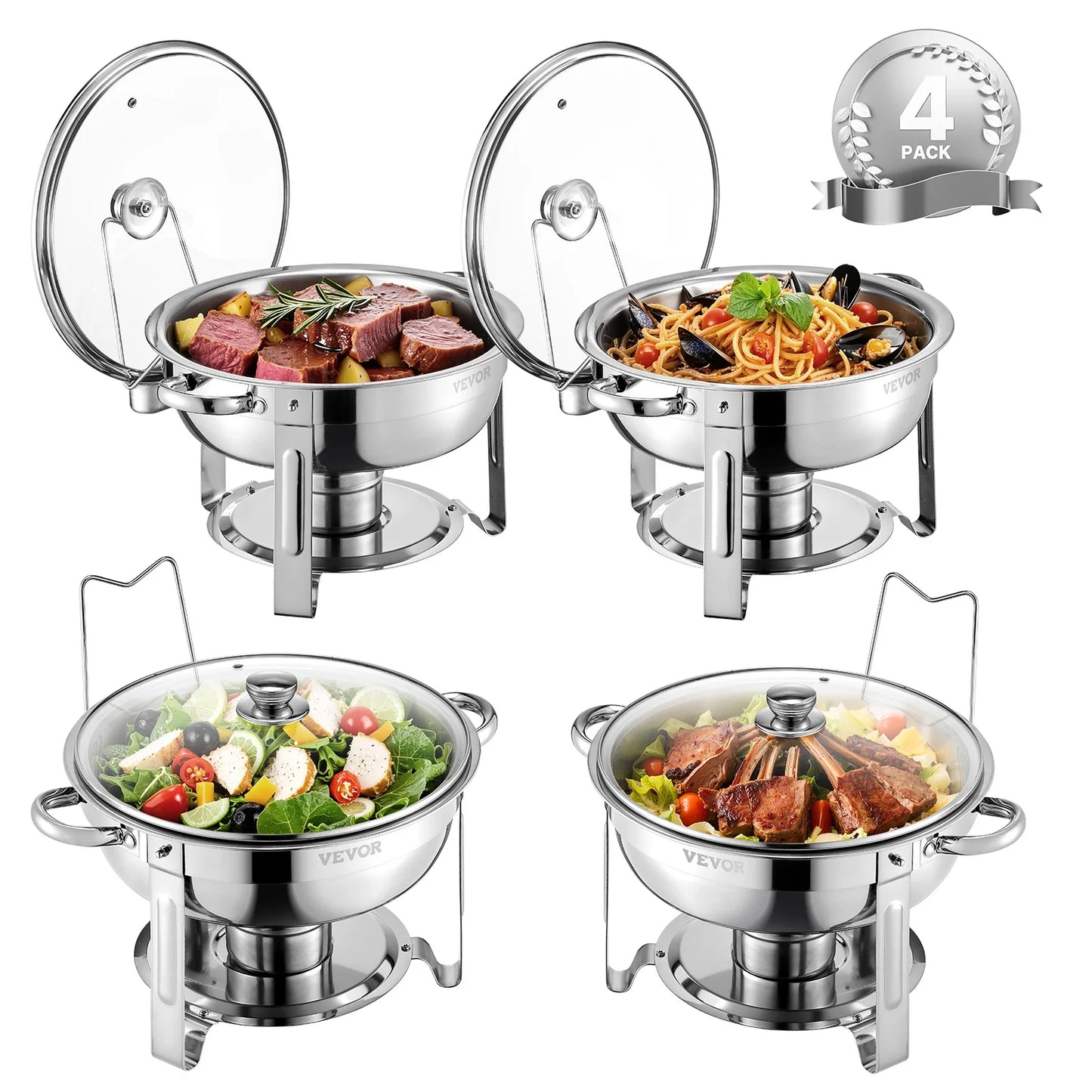 Succebuy Chafing Dish Buffet Set Stainless Steel Chafer Warmer