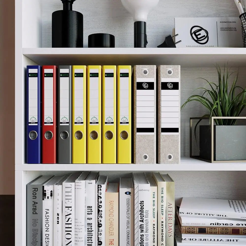 Ironck Bookshelves Set of 2 Floor Standing 6 Tier Shelves