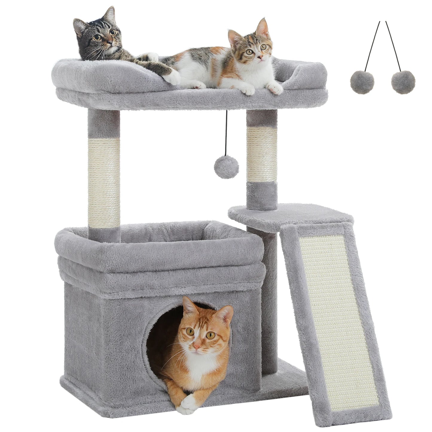PAWZ Road Small Cat Tree Indoor Tower With Sisal Post