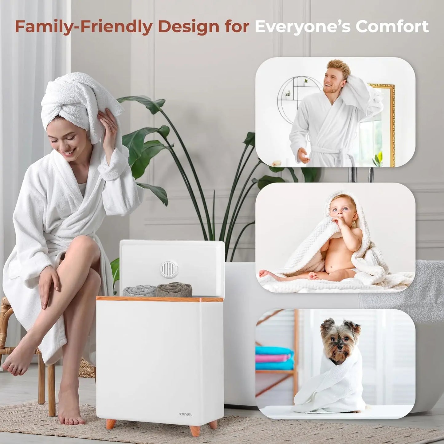 WiFi Towel Warmer With Auto Shut Off For Large Towels