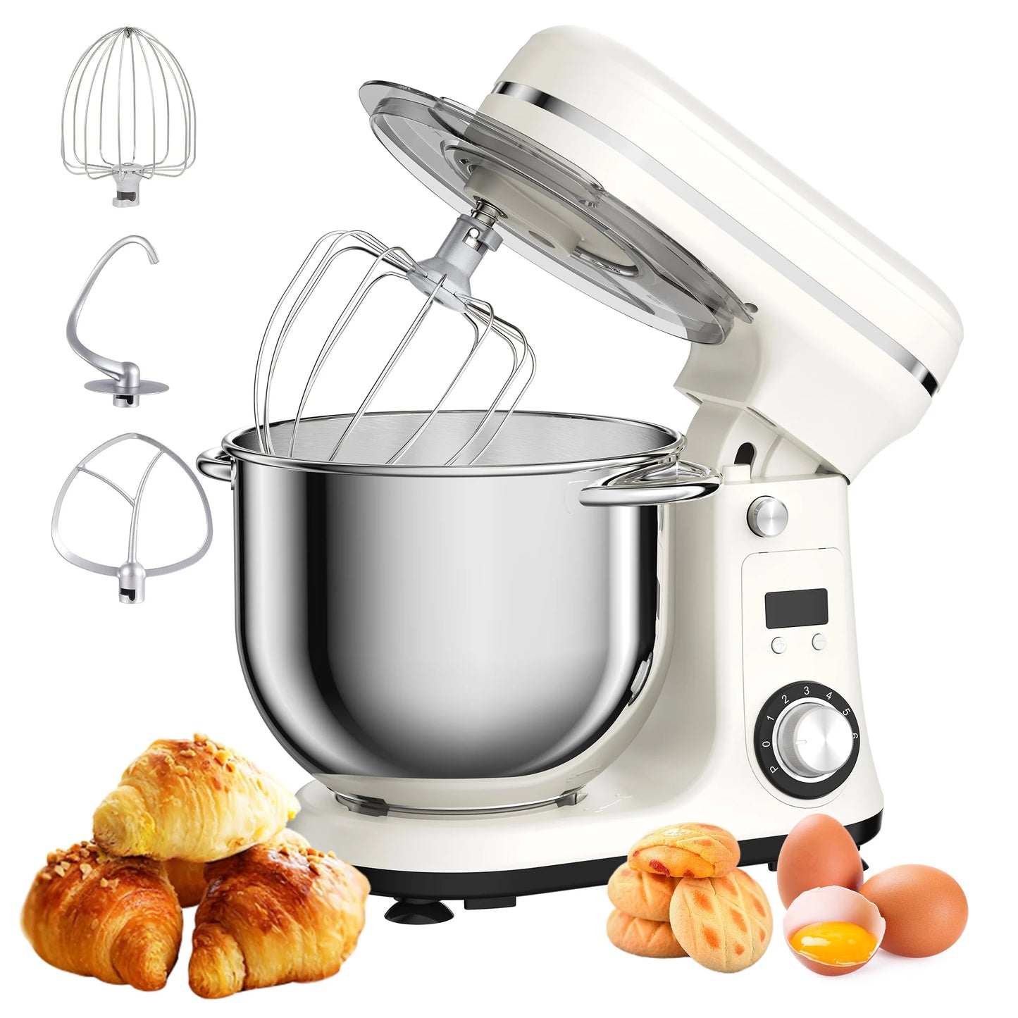 Biolomix Stand Mixer 6-Speed 1200W With Accessories