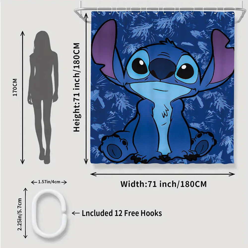 Minisocraft Disney Stitch Bathroom Four Piece Set Kit