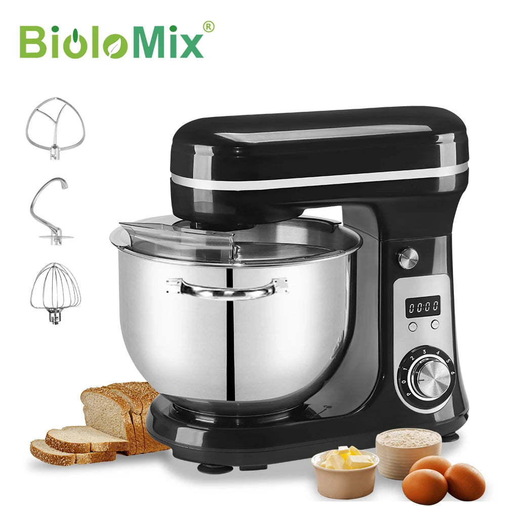 Biolomix Stand Mixer 6-Speed 1200W With Accessories