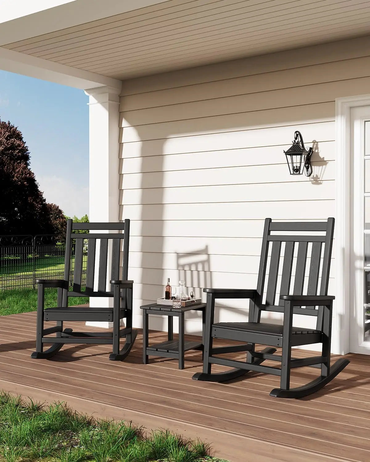 HobbyLane Outdoor Rocking Chair All-Weather HDPE for Adults