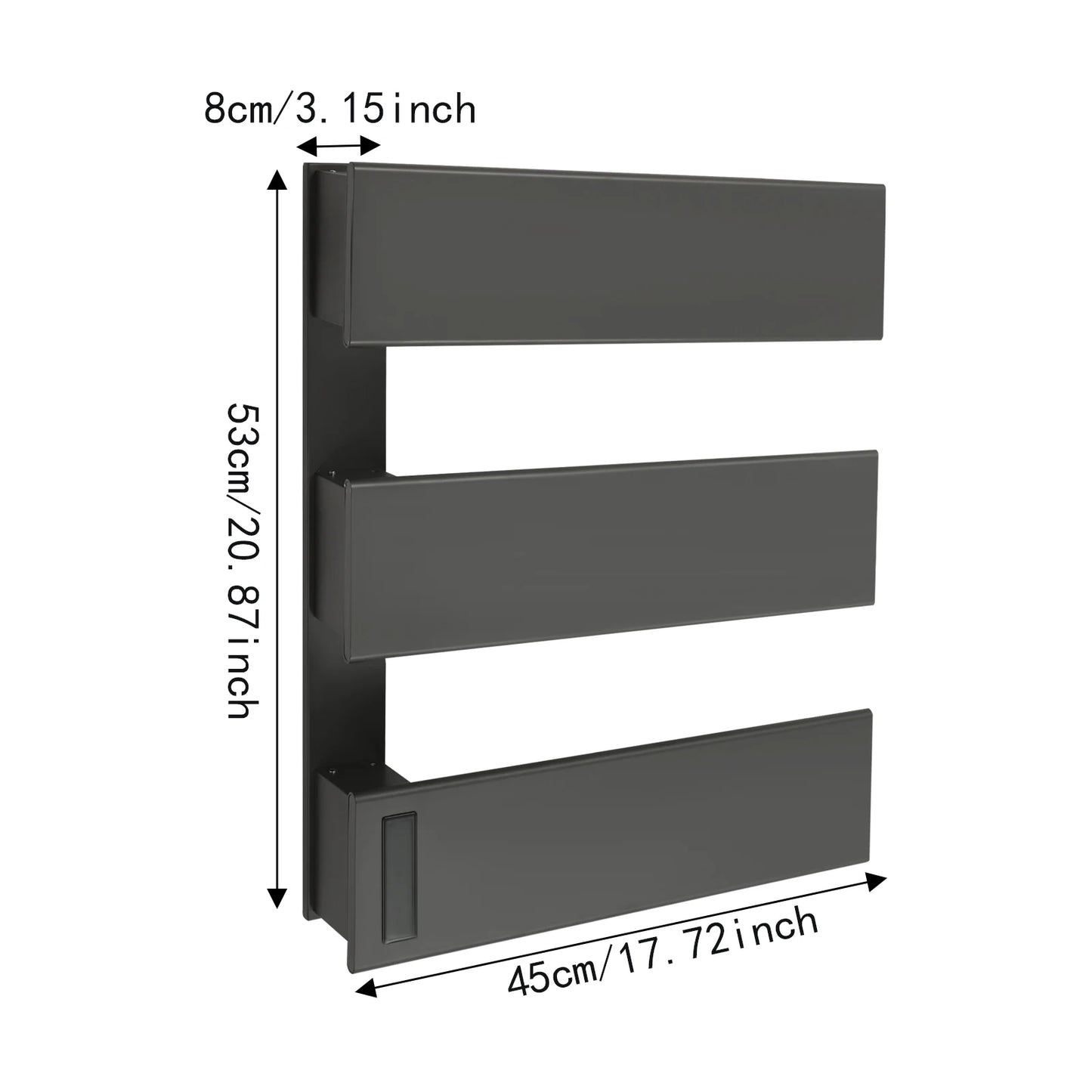 CE Certified Wall Mounted Electric Towel Warmer Aluminum Alloy