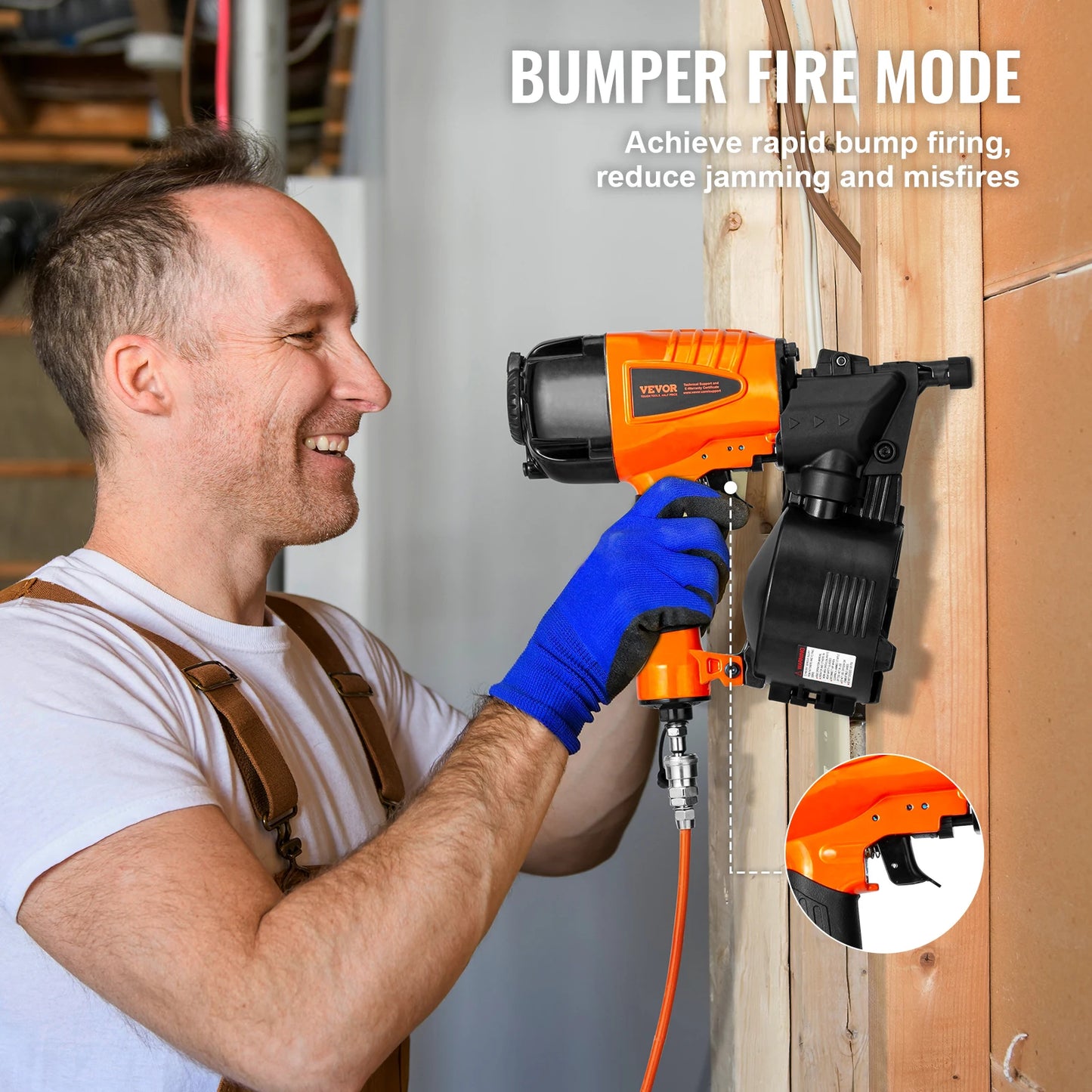 Coil Siding Nailer Pneumatic Pallet CN65 CN55 CN70 CN83 CN90