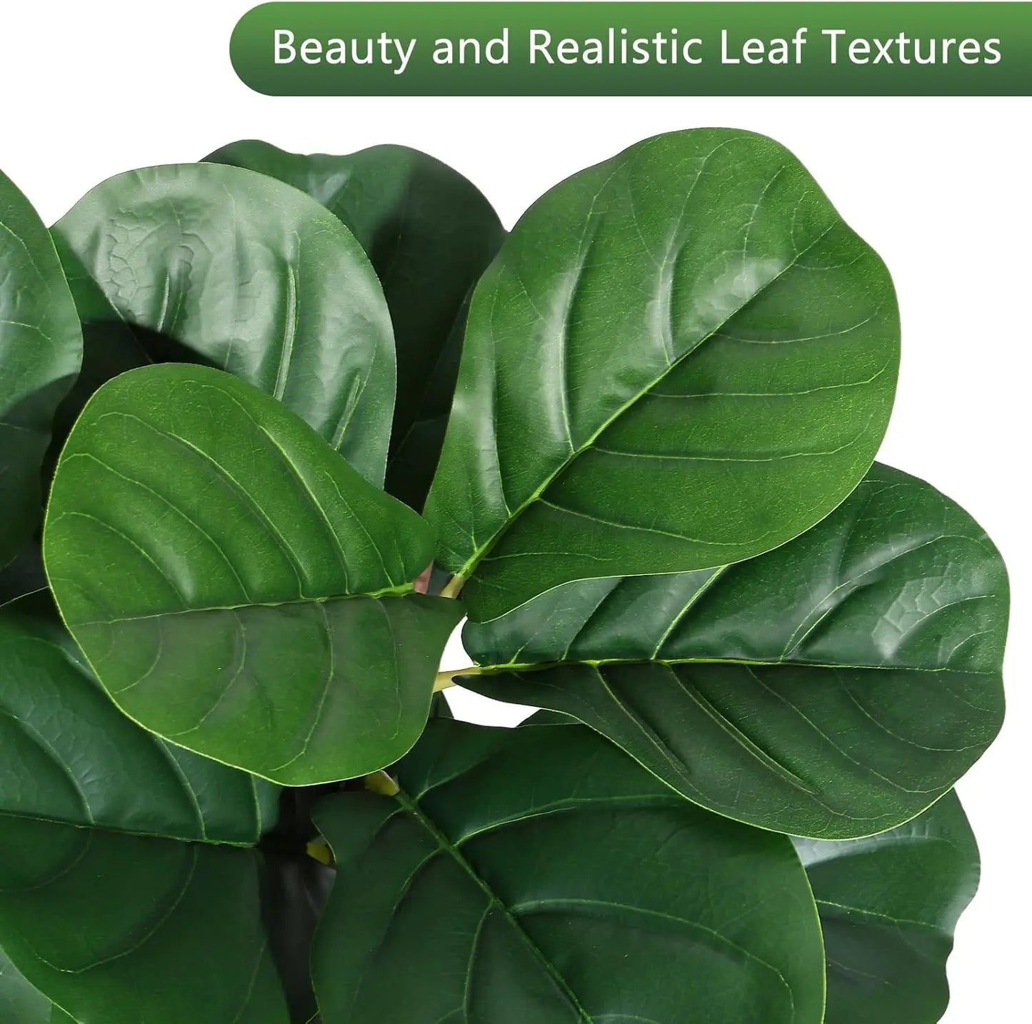 Realistic Fiddle Leaf Fig Tree Artificial for Home Decor Display
