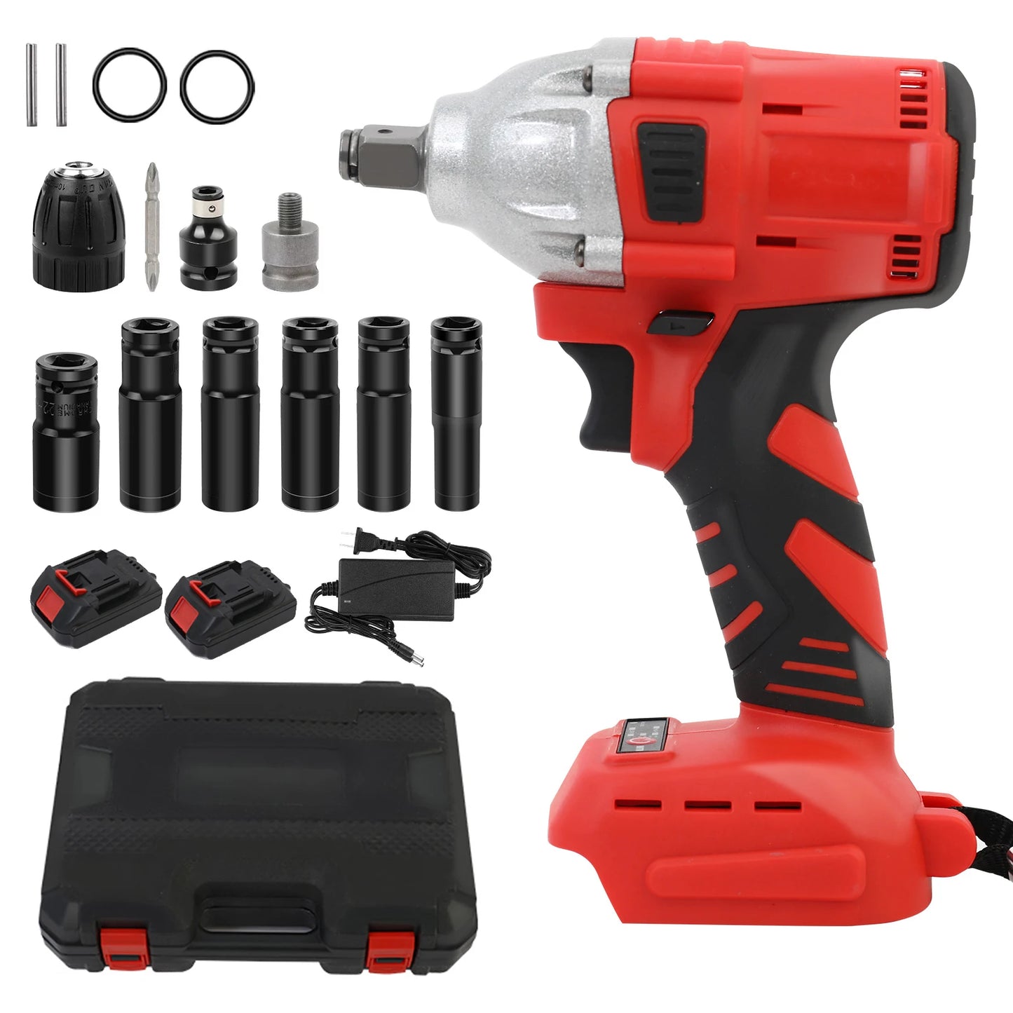 Brushless Cordless Impact Wrench Drill 1000Nm 20V With Battery