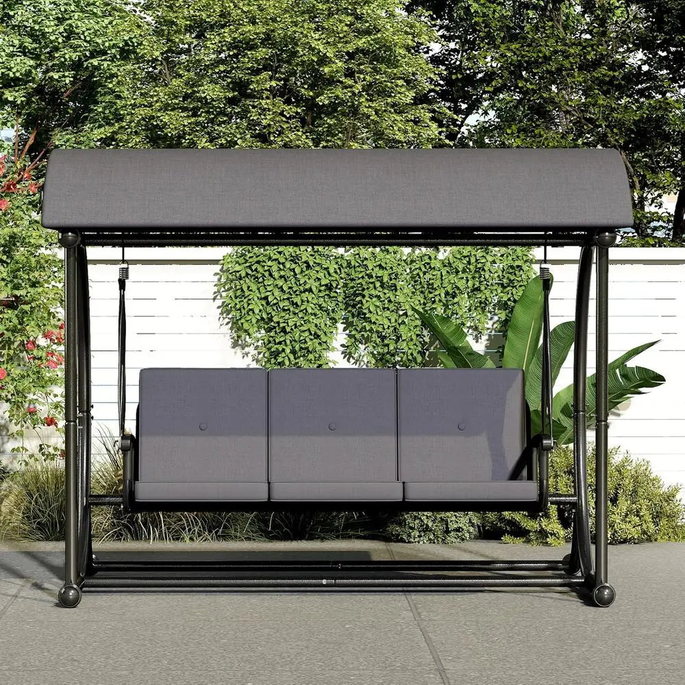Patio Swing With Canopy And Stand