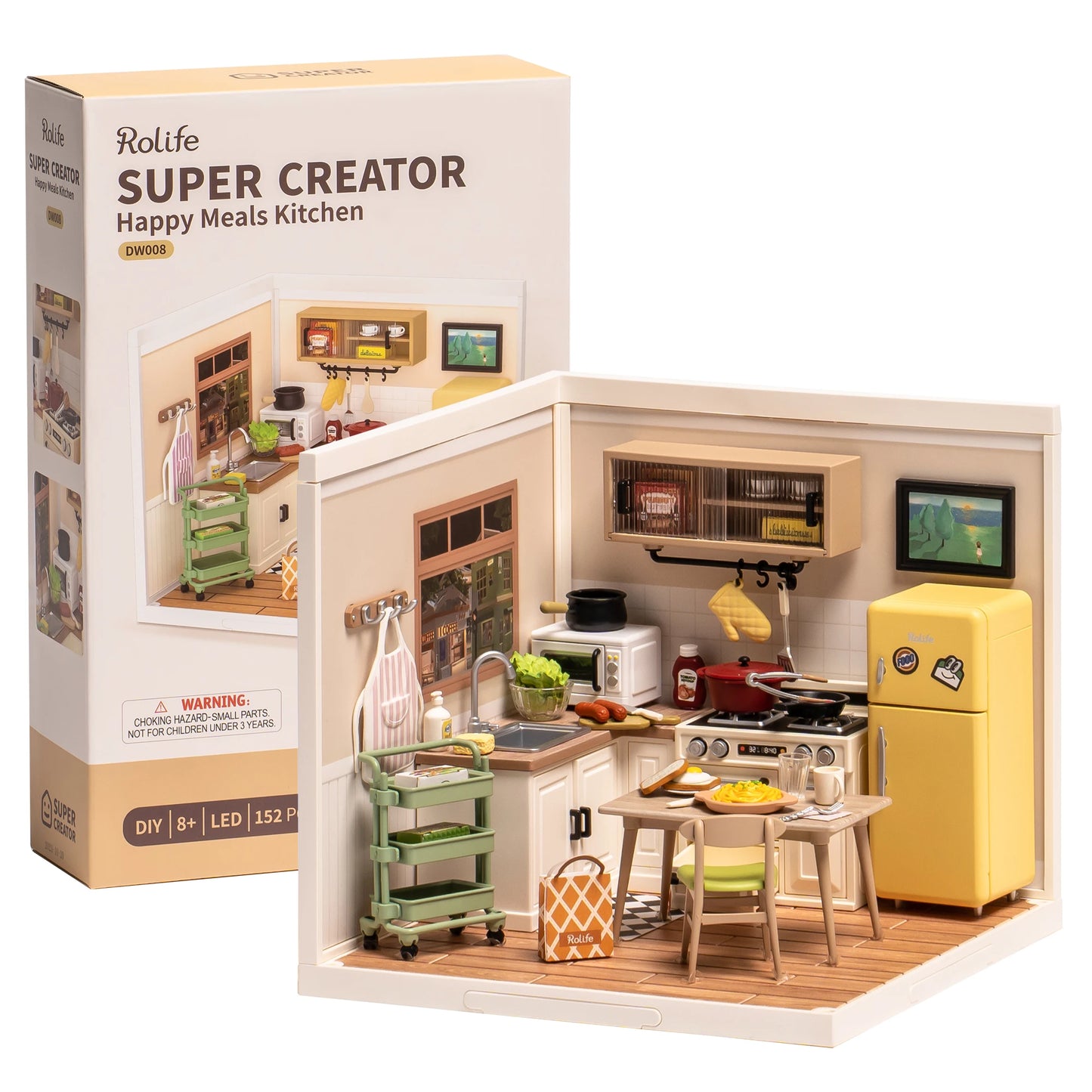 Robotime Rolife 3D Puzzle Series Happy Meals Kitchen Kit