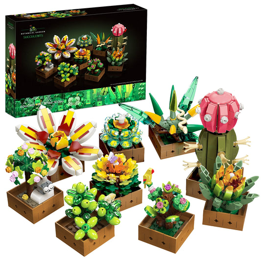 Educiro Flower Plant Bonsai Building Set For Home Decoration