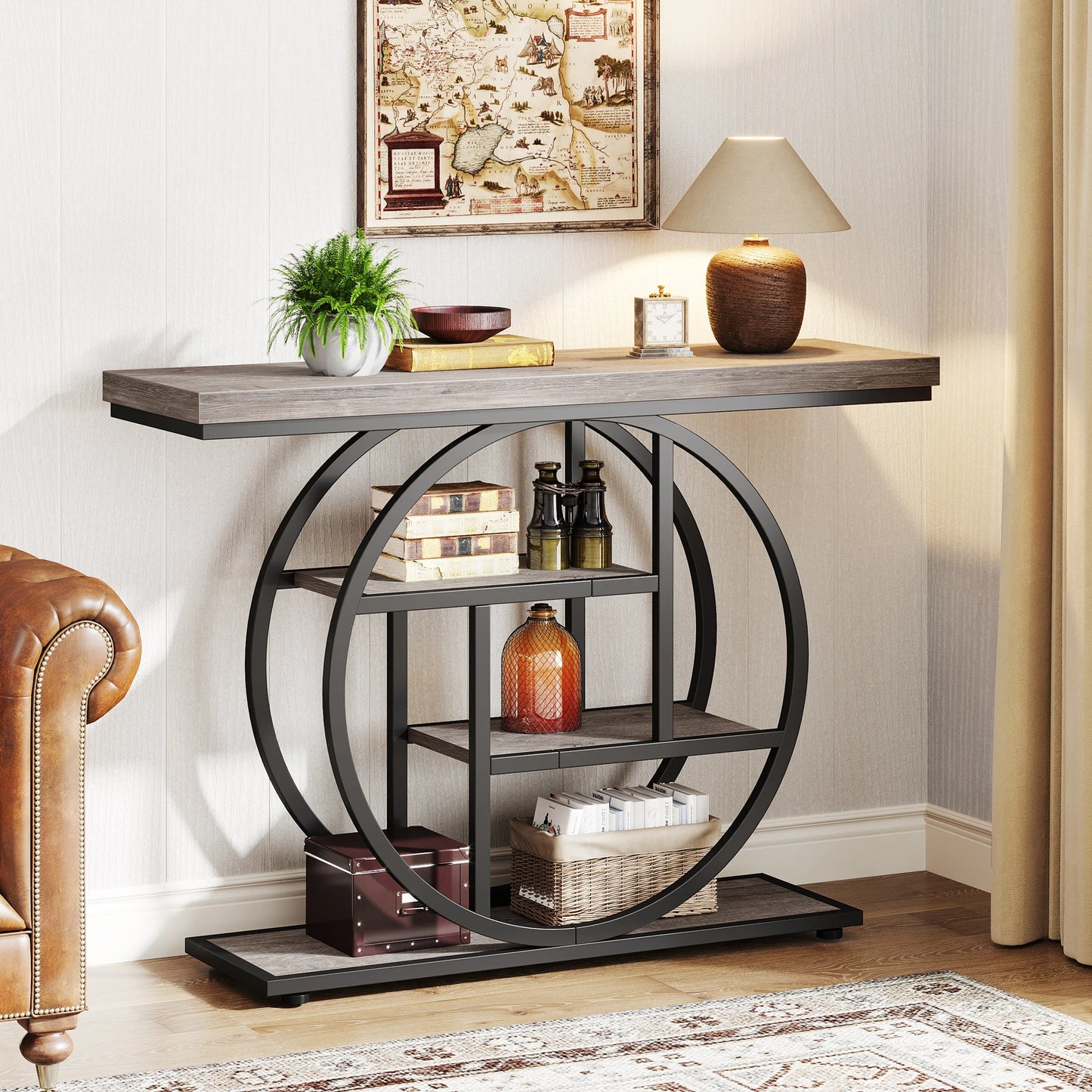 Tribesigns 4-Tier Console Table For Living Room And Entryway