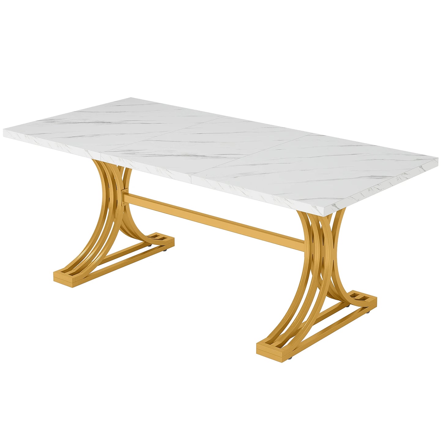 Tribesigns Modern Dining Table For 4 To 6 People Deluxe