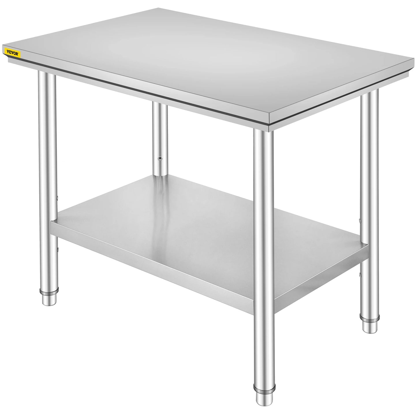 Stainless Steel Kitchen Work Bench With Undershelf For Commercial Use