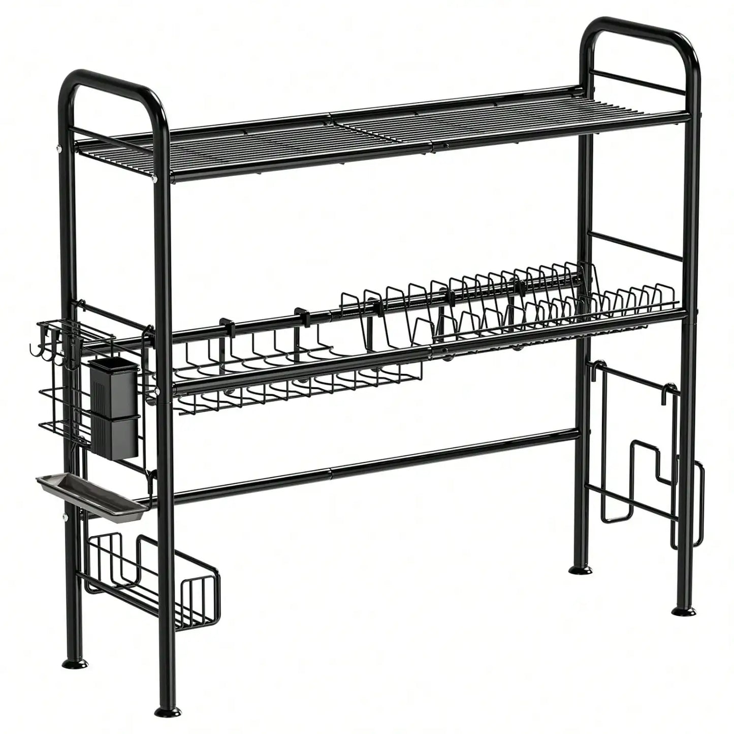 Over-The-Sink Dish Drying Rack 2 Tier System Organizer