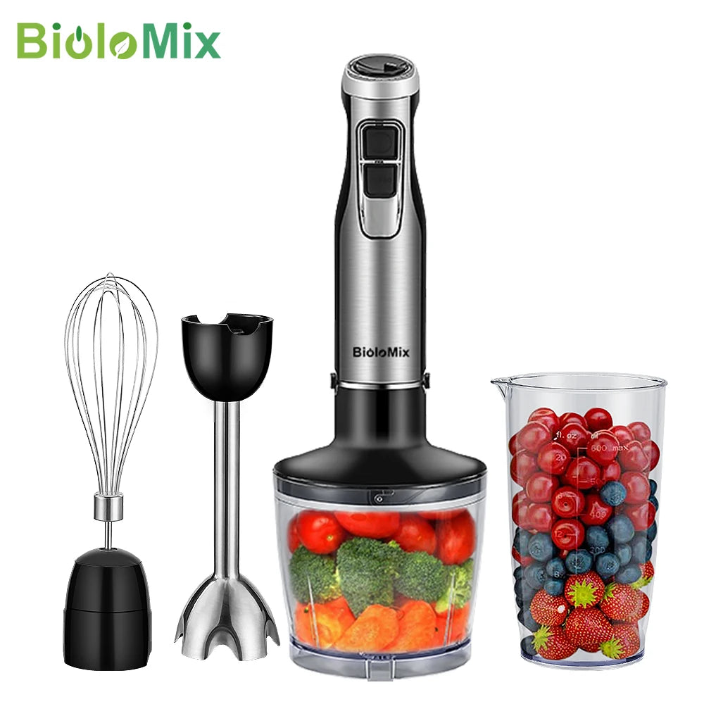 Biolomix 1200W Immersion Hand Blender With Chopper