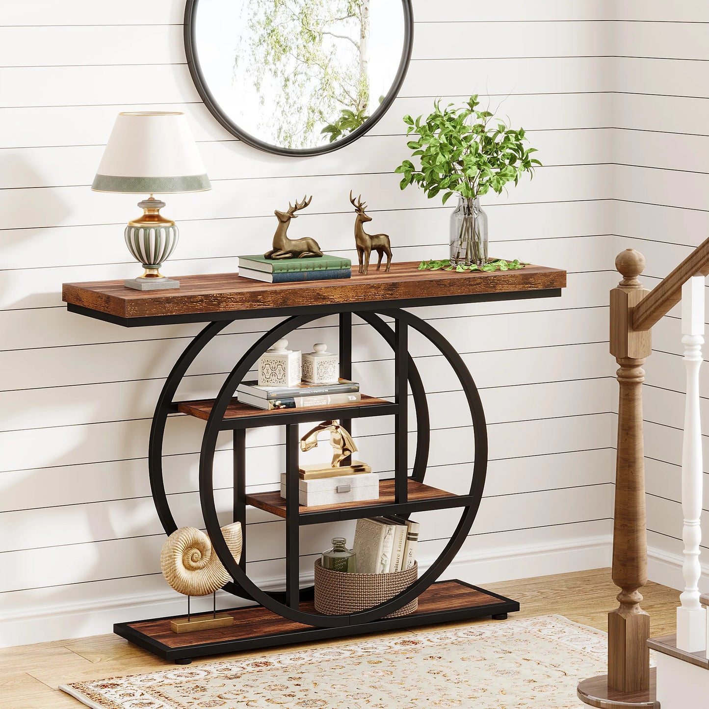 Tribesigns 4-Tier Console Table For Living Room And Entryway