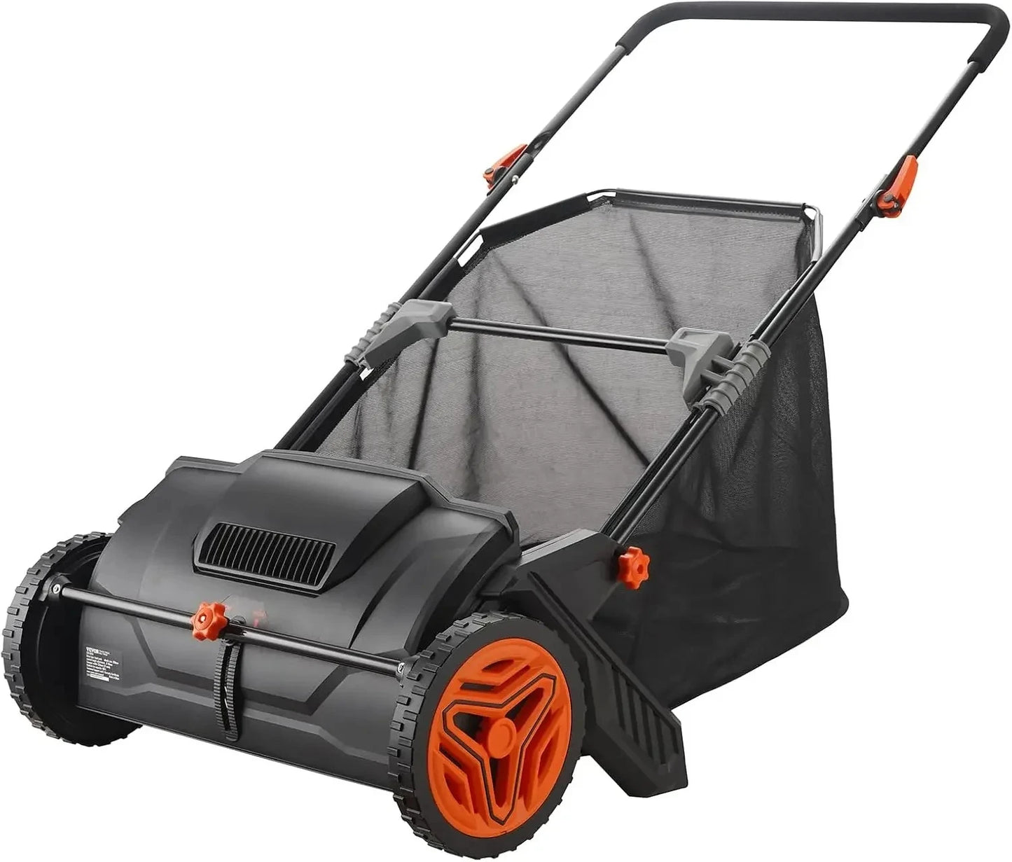 Push Lawn Sweeper With Heavy Duty Steel And Durable Wheels