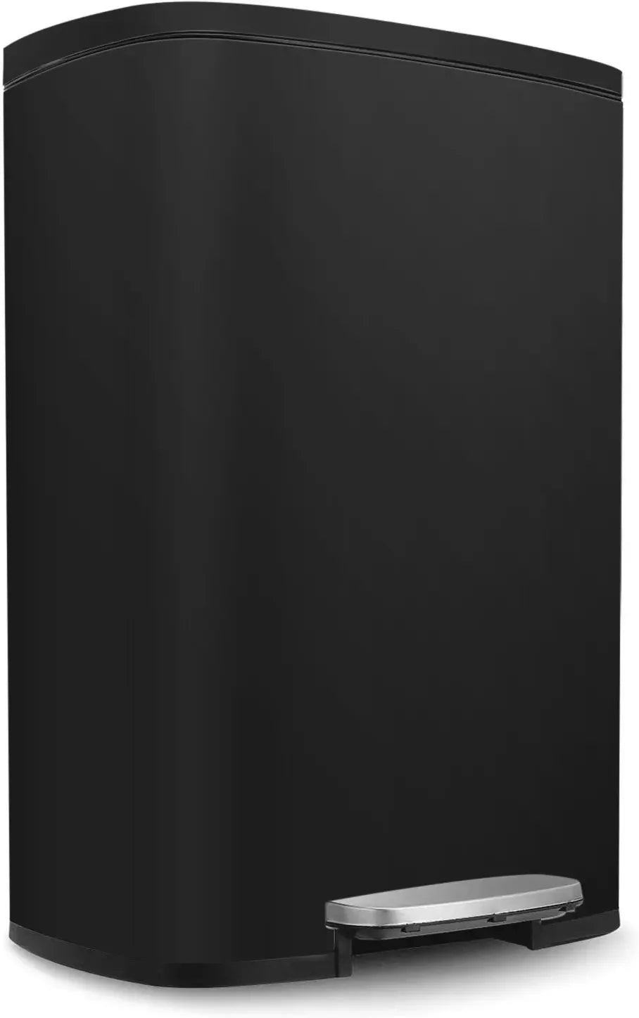 NONECN Step Kitchen Trash Can Stainless Steel Foot Pedal