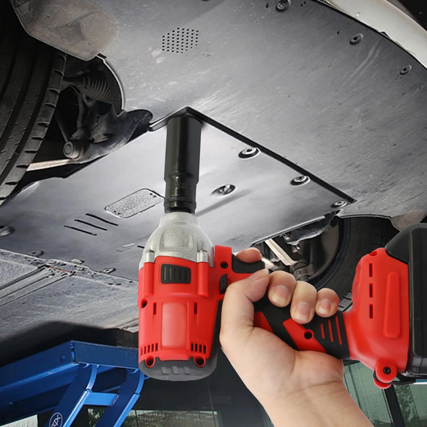 Brushless Cordless Impact Wrench Drill 1000Nm 20V With Battery