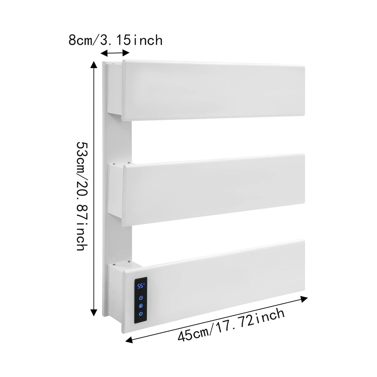 CE Certified Wall Mounted Electric Towel Warmer Aluminum Alloy