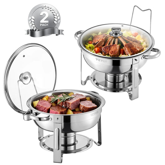 Succebuy Chafing Dish Buffet Set Stainless Steel Chafer Warmer
