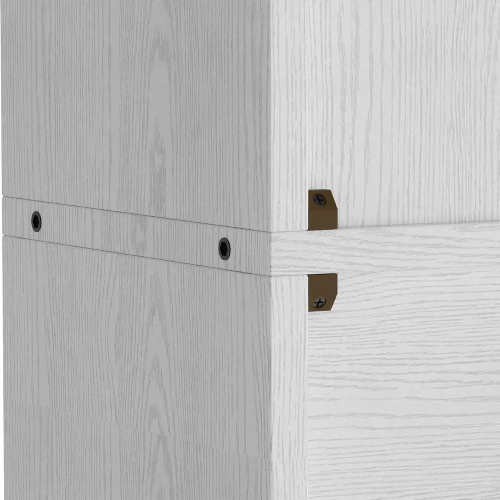 Ironck Bookshelves Set of 2 Floor Standing 6 Tier Shelves