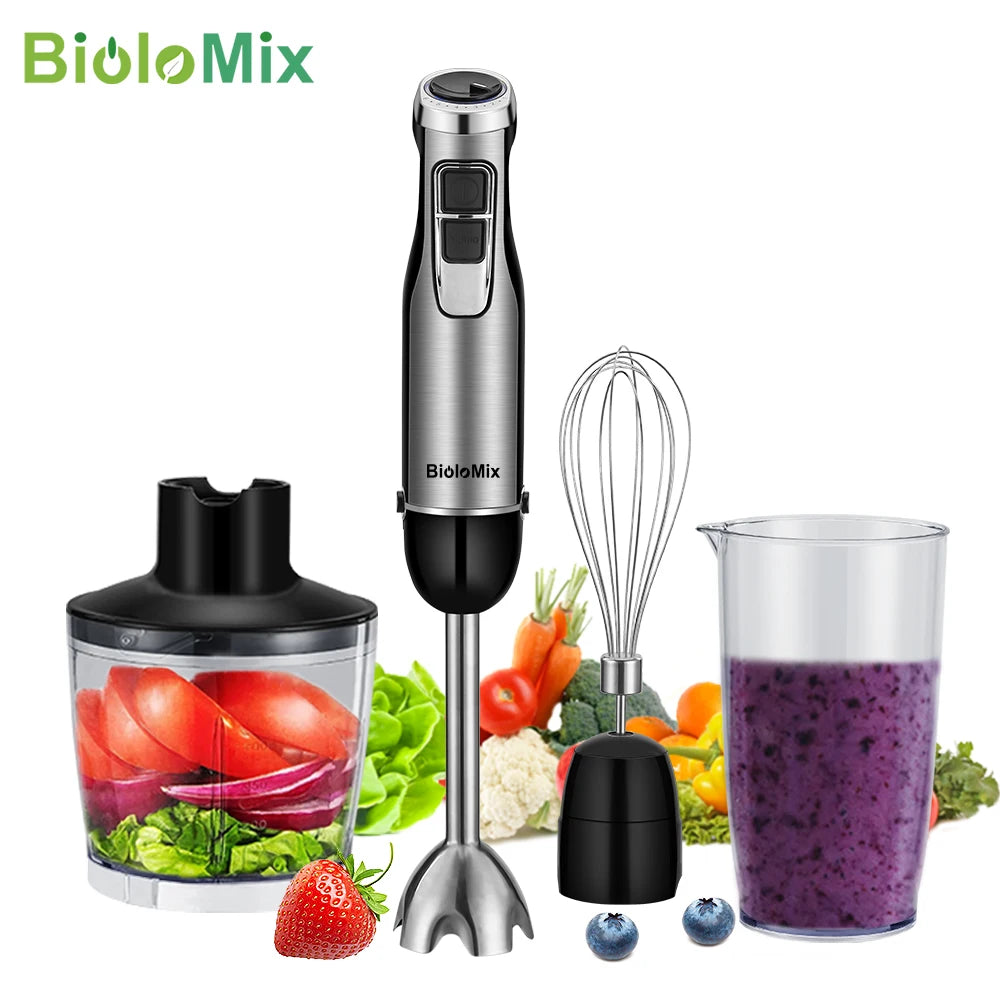 Biolomix 1200W Immersion Hand Blender With Chopper