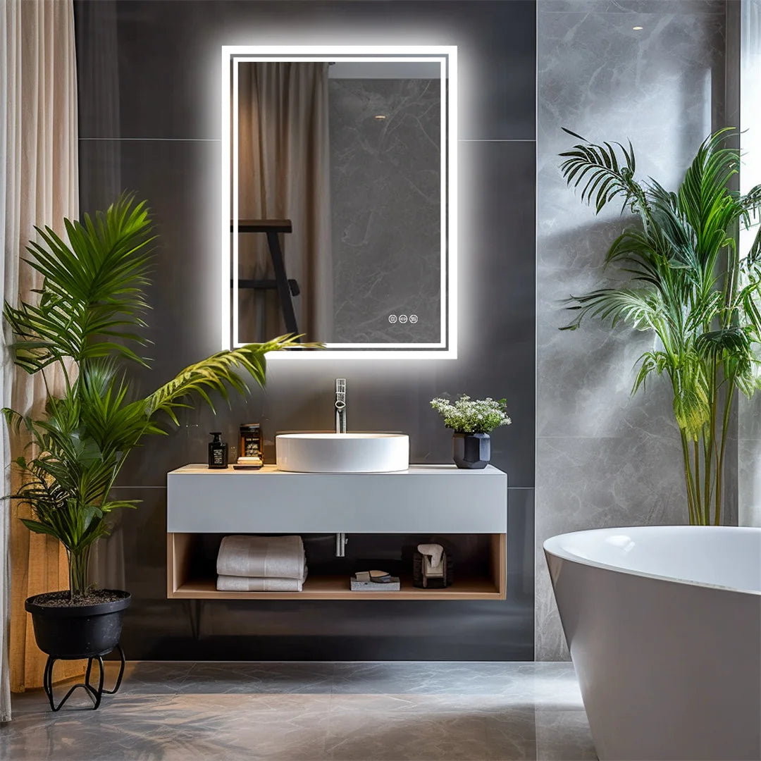 Luvodicri Illuminate LED Backlit Frameless Bathroom Mirror