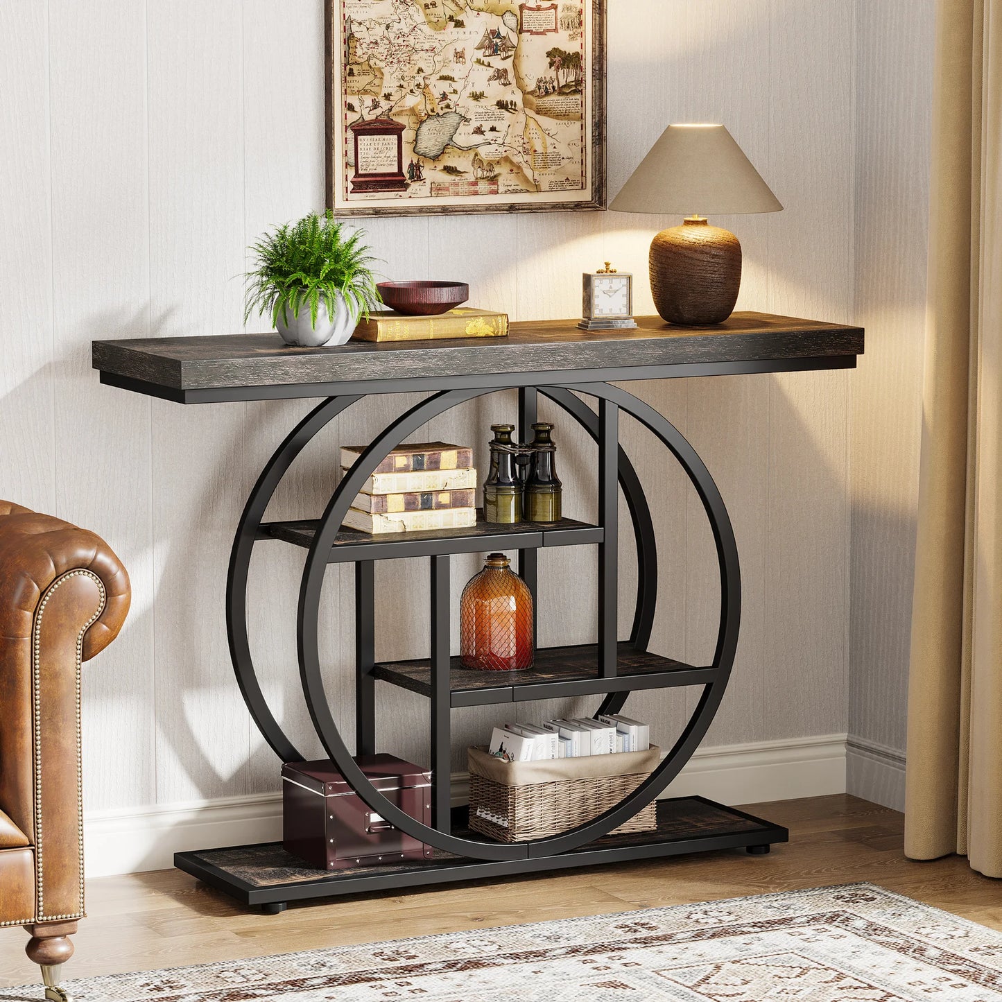 Tribesigns 4-Tier Console Table For Living Room And Entryway