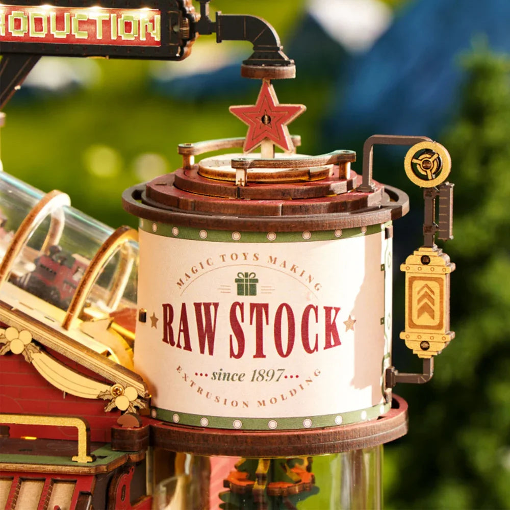 Robotime Rokr Dream Gift Factory 3D Wooden Puzzles Music Box