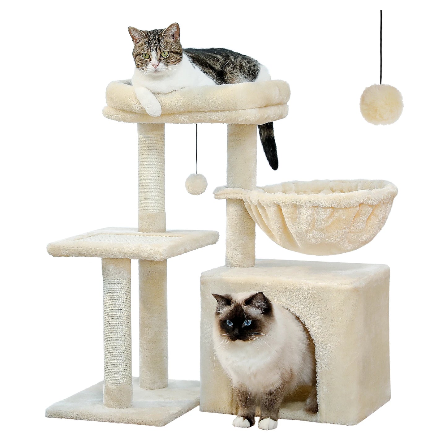 PAWZ Road Cat Tree Tower Indoor Cats Dual-Style Activity Scratcher