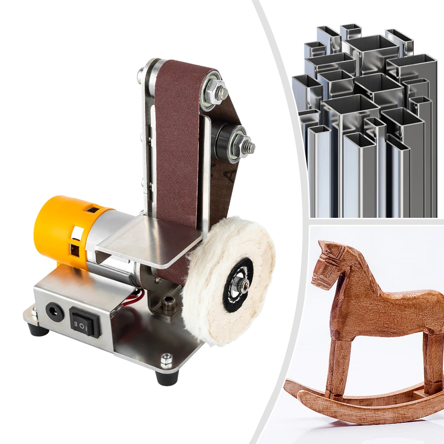 CNCEST Mini Belt Sander and Polisher With Adjustable Speed