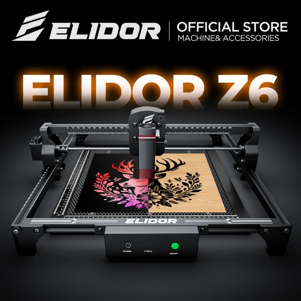 Elidor Z6 6W Laser Engraver And Cutting Machine For Wood