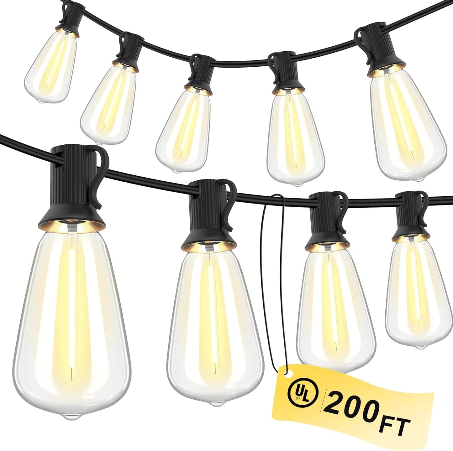 MIMIRGB LED Outdoor String Lights Waterproof Dimmable