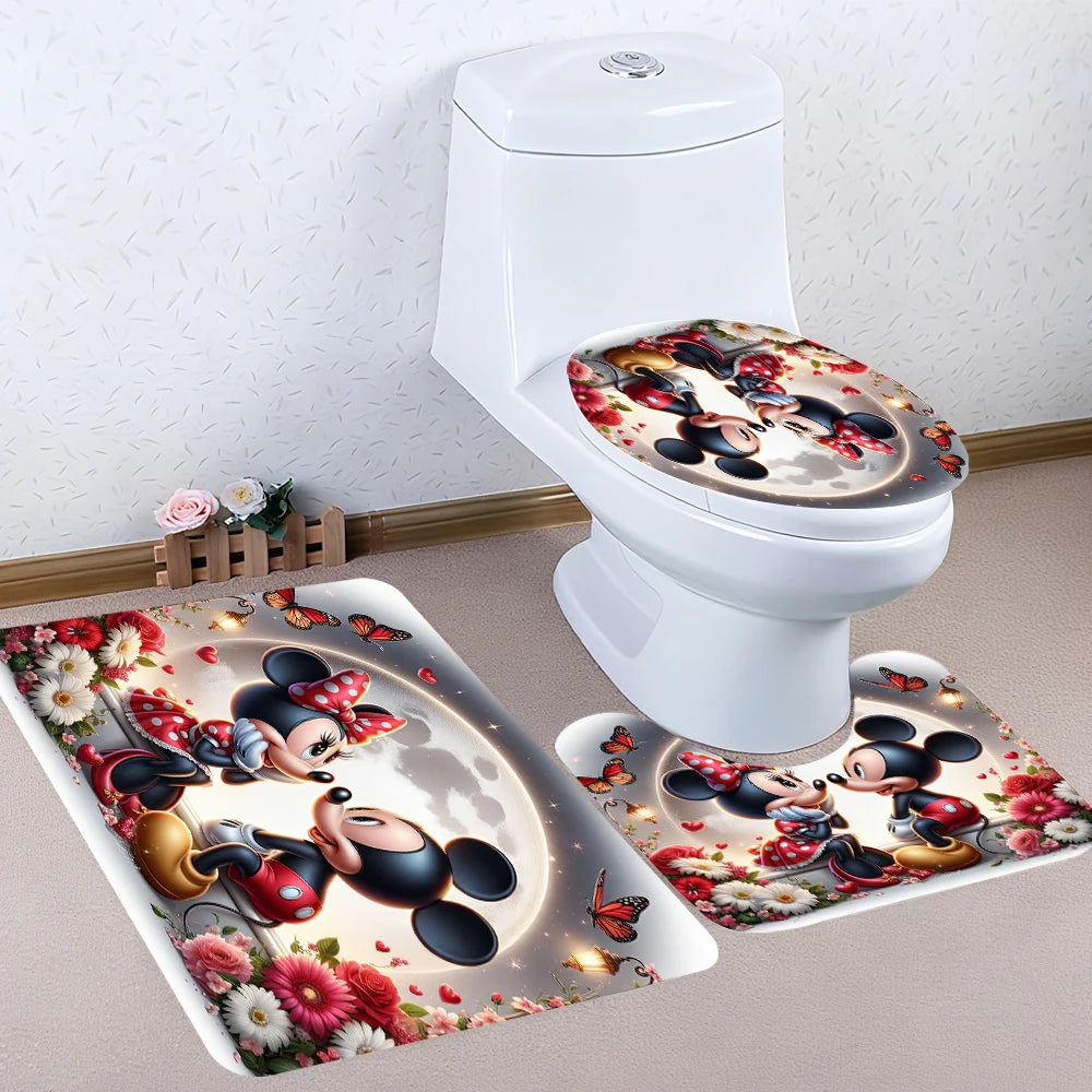 Minisocraft Disney Mickey Mouse Bathroom Four Piece Set Waterproof Kit
