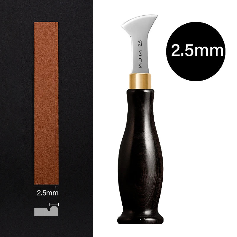 WUTA Leather Edge Creaser Beveler Tool for Edge Decoration